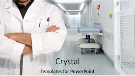  Presentation with anonymous - Slides having nurse 3d - anonymous male doctor background and a  colored foreground