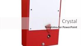  Presentation with emergency - Presentation design with emergency stop background and a white colored foreground