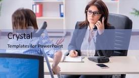  Presentation with employee motviation - Colorful presentation enhanced with emergency telephone - injured employee visiting lawyer backdrop and a light blue colored foreground