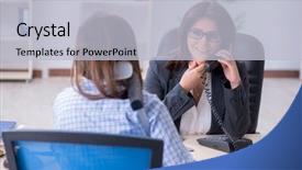  Presentation with employee federal compliance - PPT layouts with emergency telephone - injured employee visiting lawyer background and a light gray colored foreground