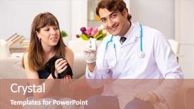  Presentation with vet - Slide deck enhanced with emergency veterinary - vet doctor visiting sick kittens background and a  colored foreground