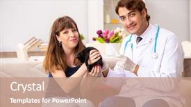  Presentation with vet - Slide deck enhanced with emergency veterinary - vet doctor visiting sick kittens background and a coral colored foreground