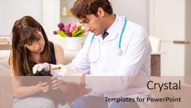  Presentation with vet - Cool new PPT theme with emergency veterinary - vet doctor visiting sick kittens backdrop and a  colored foreground