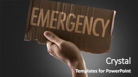  Presentation with emergency - Beautiful PPT theme featuring emergency backdrop and a dark gray colored foreground