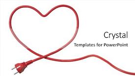  Presentation with power cable - Amazing slide deck having runway at the airport backdrop and a  colored foreground.