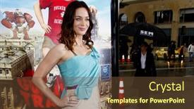  Presentation with gulliver travels - Presentation with emily-blunt-at-the-los background and a tawny brown colored foreground