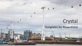  Presentation with emirates - Amazing theme having cross docking - emirates air line cable car backdrop and a light gray colored foreground