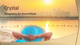  Presentation with abu dhabi - Amazing presentation having emirates holidays - amazing sunrise on the beach backdrop and a yellow colored foreground