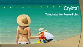  Presentation with old - PPT theme with emirates holidays - two year old toddler boy background and a ocean colored foreground