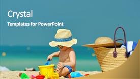  Presentation with old - Colorful presentation enhanced with emirates holidays - two year old toddler boy backdrop and a teal colored foreground