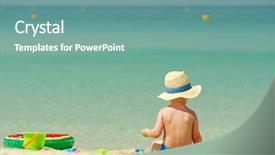  Presentation with evaluation of 5 years old boy - Slide set consisting of emirates holidays - two year old toddler boy background and a seafoam green colored foreground