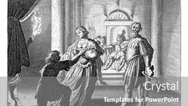  Presentation with daughter - PPT layouts with emma-the-daughter-of-emperor background and a gray colored foreground