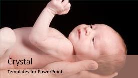  Presentation with emo love - Presentation theme with emo love - father holding his 15 days background and a coral colored foreground