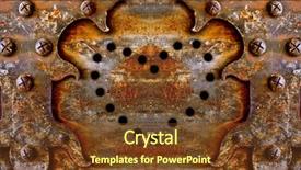  Presentation with emo love - Slides consisting of emo love - heart made with holes background and a tawny brown colored foreground