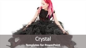  Presentation with pink white - Beautiful PPT theme featuring emo love - picture of bizarre pink hair backdrop and a  colored foreground