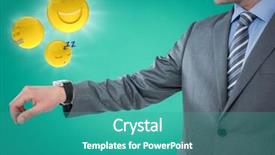  Presentation with teal - Cool new presentation theme with emojis with flares against teal backdrop and a teal colored foreground