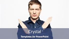  Presentation with emotion - Slides featuring emotion-and-people-concept-man background and a ocean colored foreground