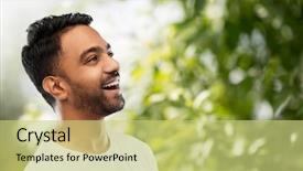  Presentation with india green natural - Beautiful slides featuring emotion expression and people concept backdrop and a yellow colored foreground