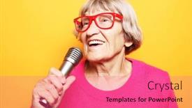  Presentation with talent - Presentation enhanced with emotion-lifestyle-and-old-people background and a coral colored foreground