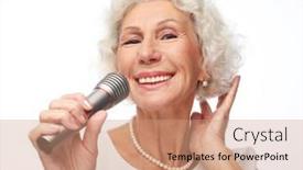  Presentation with old people - PPT layouts consisting of emotion-lifestyle-and-old-people background and a coral colored foreground