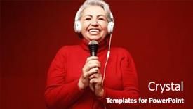  Presentation with talent - Slides consisting of emotion-lifestyle-and-old-people background and a crimson colored foreground