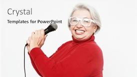  Presentation with talent - Slides featuring emotion-lifestyle-and-old-people background and a white colored foreground