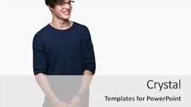  Presentation with elegant man in glasses optics - Slide set enhanced with emotion nature - young handsome man wearing glasses background and a  colored foreground