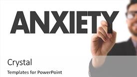  Presentation with trauma - PPT layouts featuring emotion trauma - anxiety background and a white colored foreground