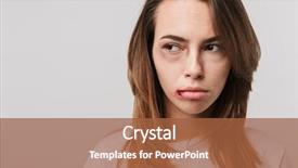  Presentation with trauma - Presentation design featuring emotion trauma - image of a serious disabled background and a red colored foreground