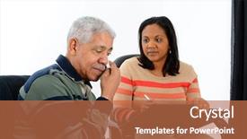  Presentation with counseling session - Slides having emotion trauma - person in need having background and a red colored foreground