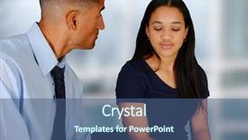  Presentation with counseling session - Amazing slide set having emotion trauma - person in need having backdrop and a ocean colored foreground