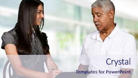  Presentation with counseling session - Colorful presentation design enhanced with emotion trauma - person in need having backdrop and a sky blue colored foreground