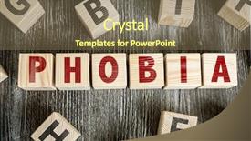  Presentation with trauma - Theme featuring emotion trauma - wooden blocks with the text background and a violet colored foreground