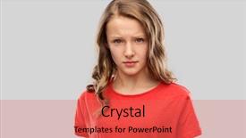  Presentation with angry people - Presentation theme with emotional abuse - emotion expression and people concept background and a coral colored foreground