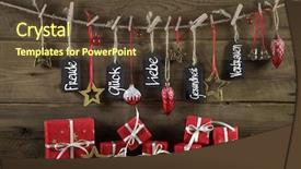  Presentation with emotional health - Colorful theme enhanced with emotional christmas greeting card backdrop and a tawny brown colored foreground