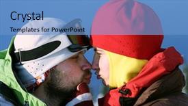  Presentation with sunset drinks - Amazing presentation theme having emotional connection - couple on sunset backdrop and a  colored foreground