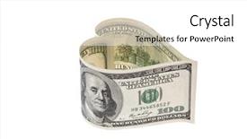  Presentation with cost - Amazing theme having emotional cost - 100 bill in a heart backdrop and a  colored foreground