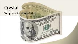  Presentation with cost - Colorful theme enhanced with emotional cost - 100 bill in heart shape backdrop and a  colored foreground