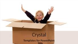  Presentation with cost - Audience pleasing slide deck consisting of emotional cost - child in moving box if backdrop and a red colored foreground