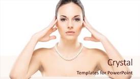  Presentation with pearl - PPT layouts featuring emotional cost - portrait of young beautiful background and a lemonade colored foreground