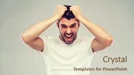  Presentation with people concept surgeon in mask - Slide deck consisting of emotional disorder - emotions stress madness and people background and a lemonade colored foreground