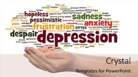  Presentation with anxiety disorder - Presentation enhanced with emotional disorder abstract word cloud background and a coral colored foreground