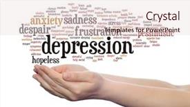  Presentation with anxiety disorder - Theme having emotional disorder abstract word cloud background and a  colored foreground