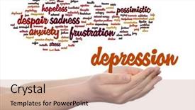  Presentation with anxiety disorder - Theme having emotional disorder abstract word cloud background and a  colored foreground