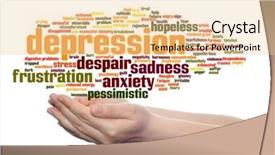  Presentation with anxiety disorder - Amazing slide set having emotional disorder abstract word cloud backdrop and a lemonade colored foreground