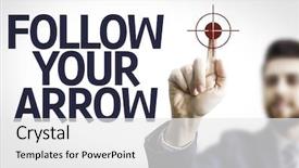  Presentation with emotional intelligence business - Presentation theme enhanced with emotional intelligence - business man pointing to transparent background and a white colored foreground