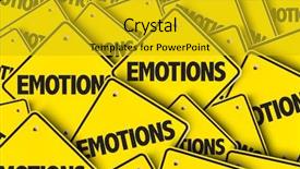  Presentation with emotions - Presentation theme featuring emotional intelligence - emotions background and a gold colored foreground