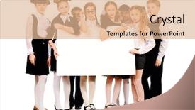  Presentation with emotional intelligence - Presentation design enhanced with emotional intelligence - group of schoolchildren standing together background and a coral colored foreground