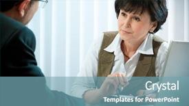  Presentation with emotional intelligence - Slides consisting of emotional intelligence - mid-adult businessman in a conversation background and a teal colored foreground