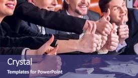  Presentation with emotional intelligence business - PPT theme enhanced with emotional intelligence - pretense in business business people background and a violet colored foreground